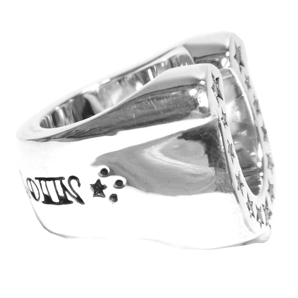 TENDERLOIN テンダーロイン 新品仕上げ済み T-H.S RING SILVER STONE ホースシュー ダイヤ リング シルバー系【極上美品】【中古】