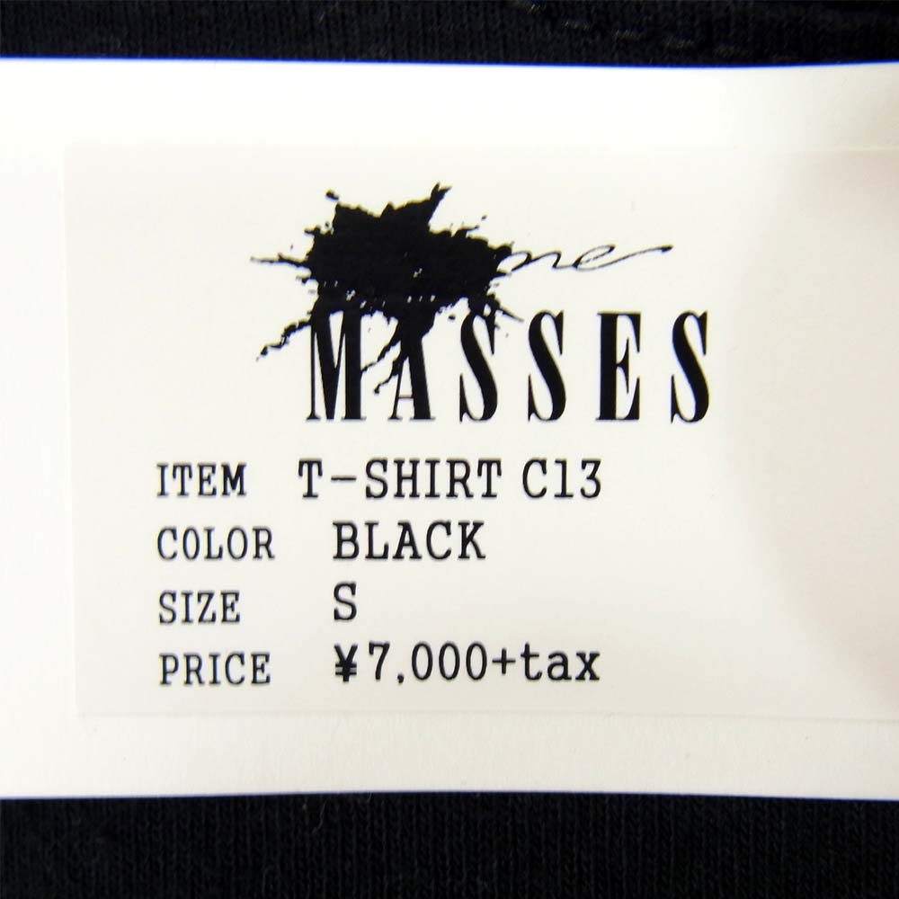 マシス 19SS T-SHIRT C13 ロゴプリント ブラック系 S【中古】