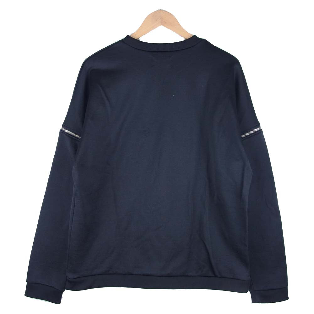 エムビー 02-SS-MB-SW-01 袖ジップ クルーネック スウェット ブラック系 M【中古】