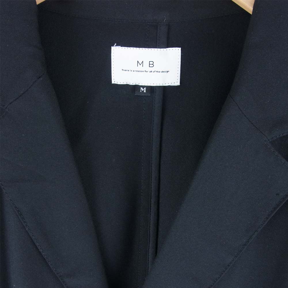 エムビー 02-SS-MB-C0-01 2B ロングコート テーラード ジャケット ブラック系 M【中古】