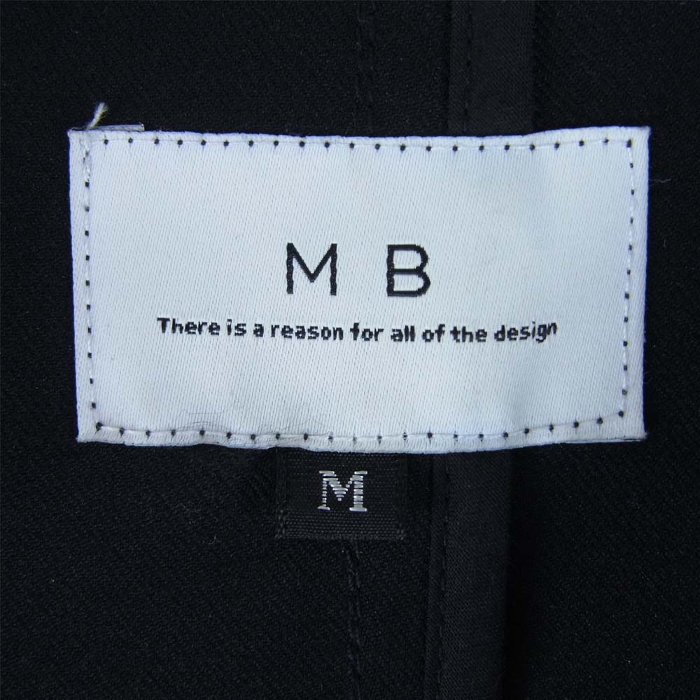 エムビー 02-SS-MB-C0-01 2B ロングコート テーラード ジャケット ブラック系 M【中古】