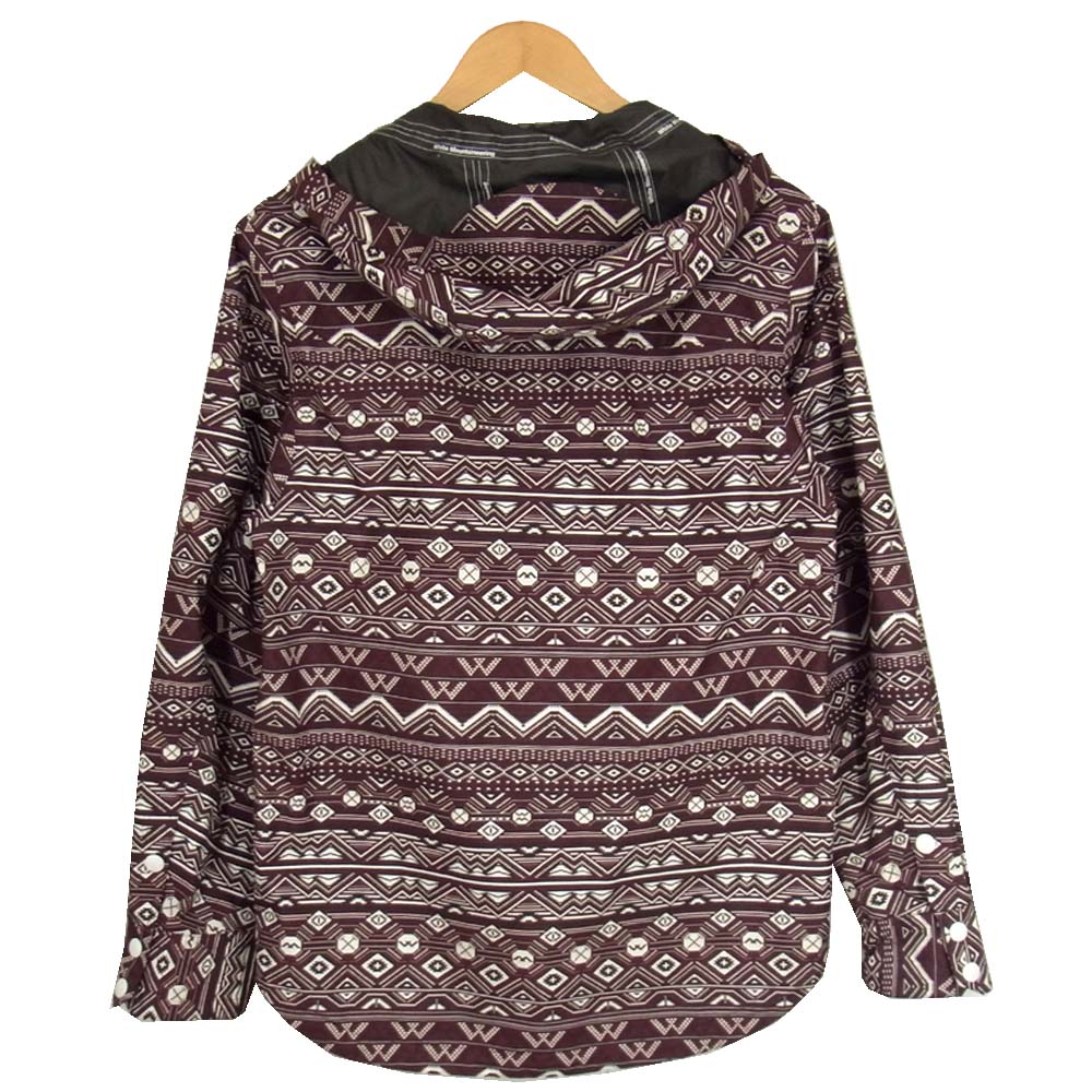 WHITE MOUNTAINEERING ホワイトマウンテニアリング WM1171201 GORE-TEX ゴアテックス オルテガ総柄 マウンテン パーカー ジャケット エンジ系 S【中古】