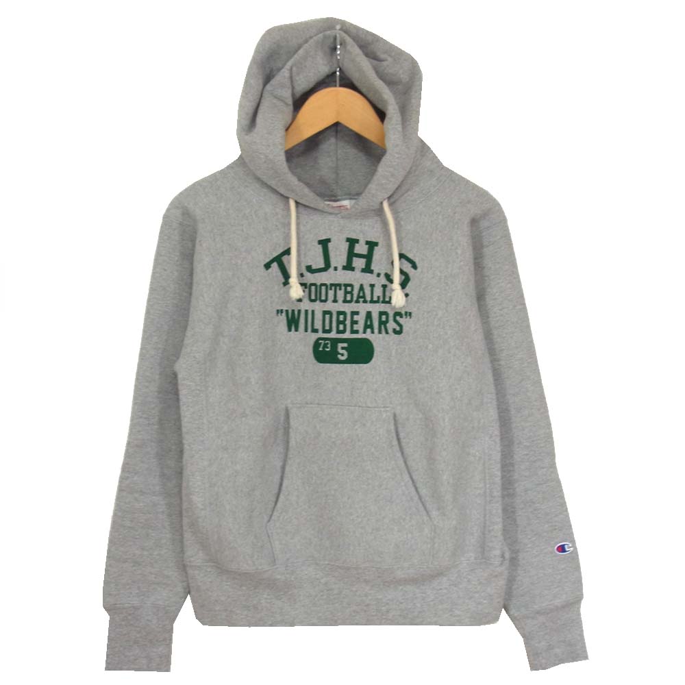 Champion チャンピオン USA製 赤タグ 復刻 REVERSE WEAVE リバースウィーブ プルオーバー パーカー グレー系 M【美品】【中古】