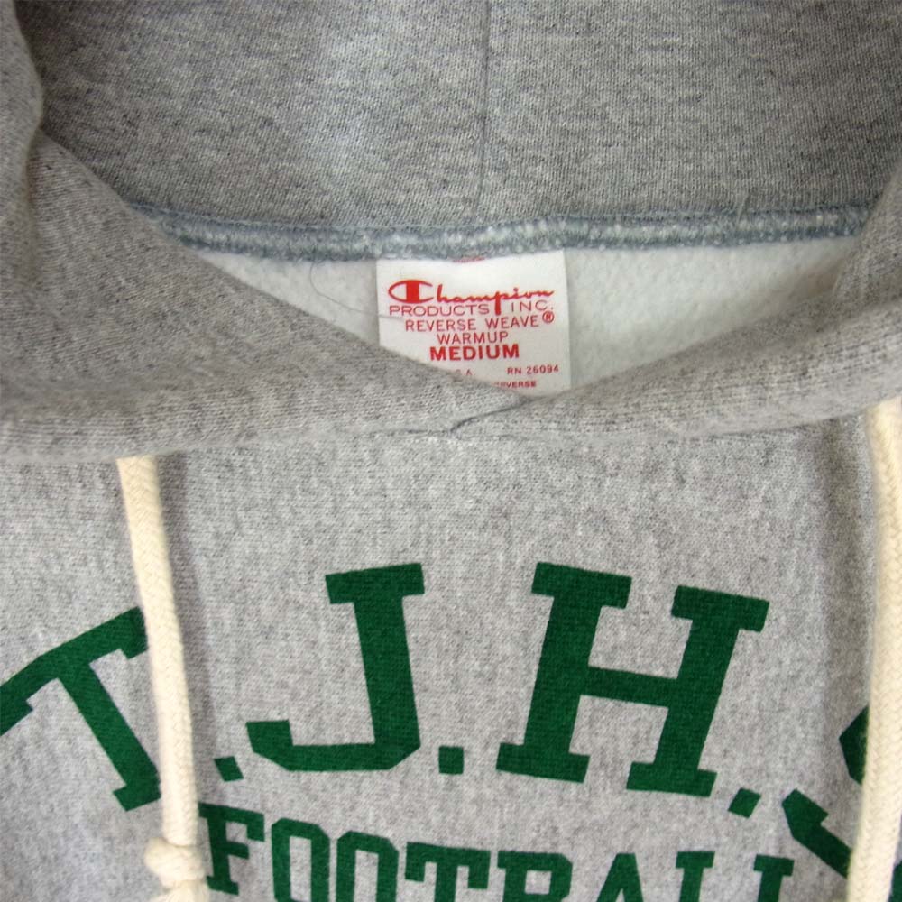 Champion チャンピオン USA製 赤タグ 復刻 REVERSE WEAVE リバースウィーブ プルオーバー パーカー グレー系 M【美品】【中古】