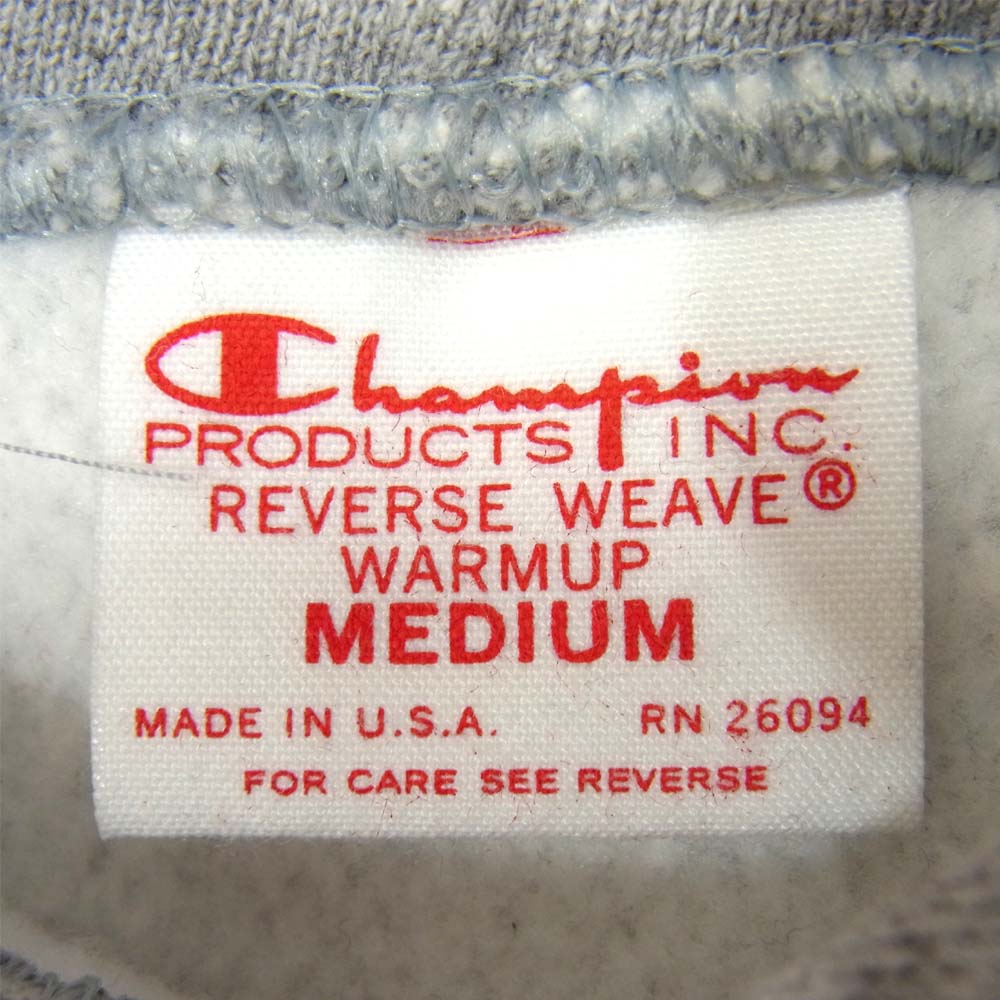 Champion チャンピオン USA製 赤タグ 復刻 REVERSE WEAVE リバースウィーブ プルオーバー パーカー グレー系 M【美品】【中古】