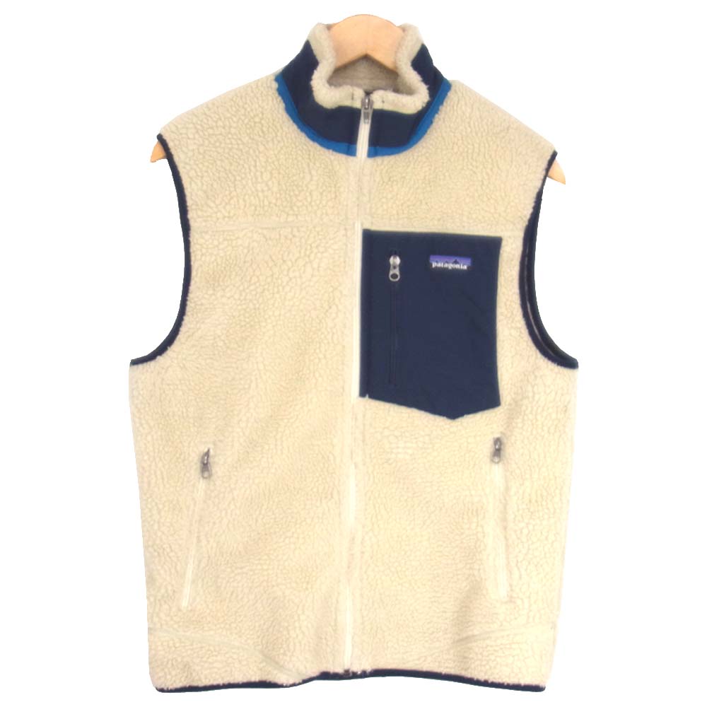 patagonia パタゴニア 23047FA15 クラシック レトロX フリース ベスト オフホワイト系 S【中古】