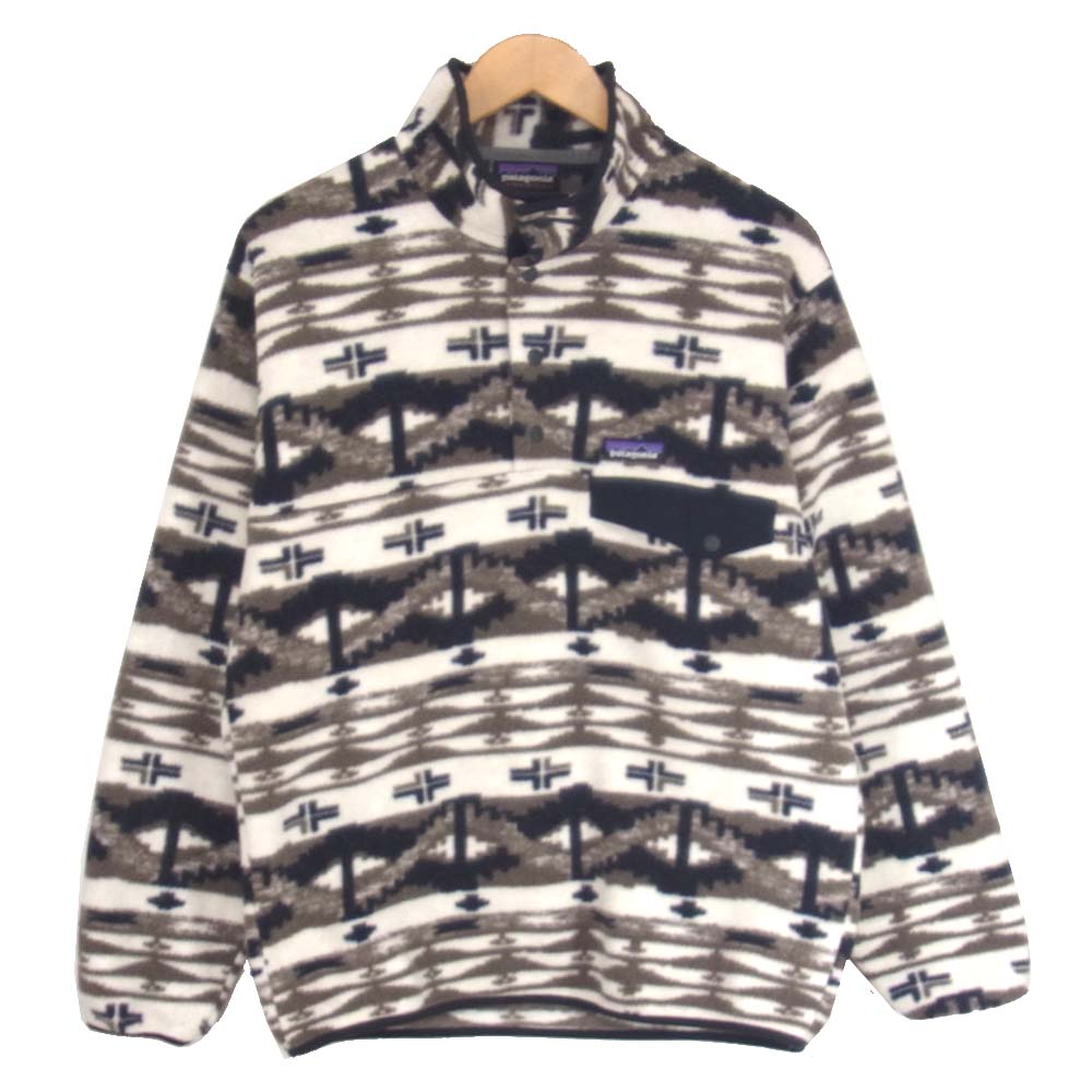 patagonia パタゴニア 25450FA18 スナップT フリース プルオーバー ブラウン系 S【美品】【中古】