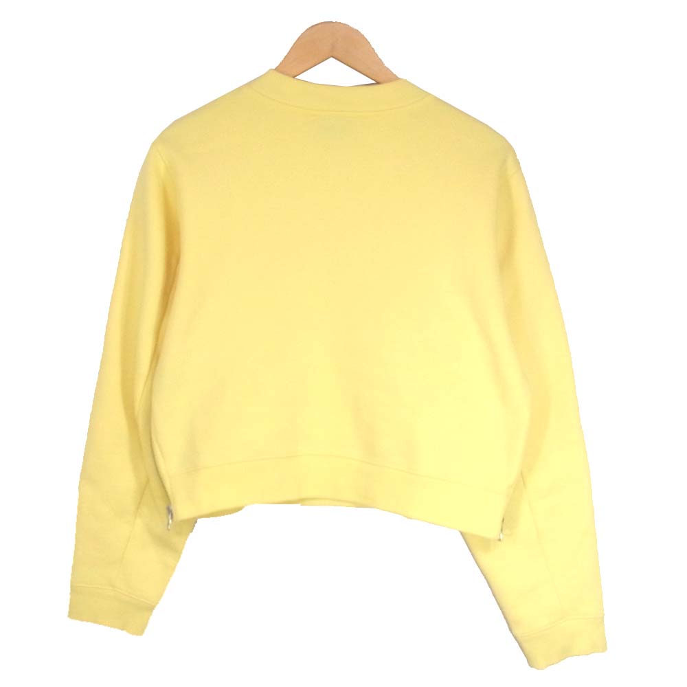ACNE STUDIOS アクネストゥディオズ BIRD FL PSS15 サイドジップ モックネック 裏起毛 スウェット イエロー系 XS【美品】【中古】