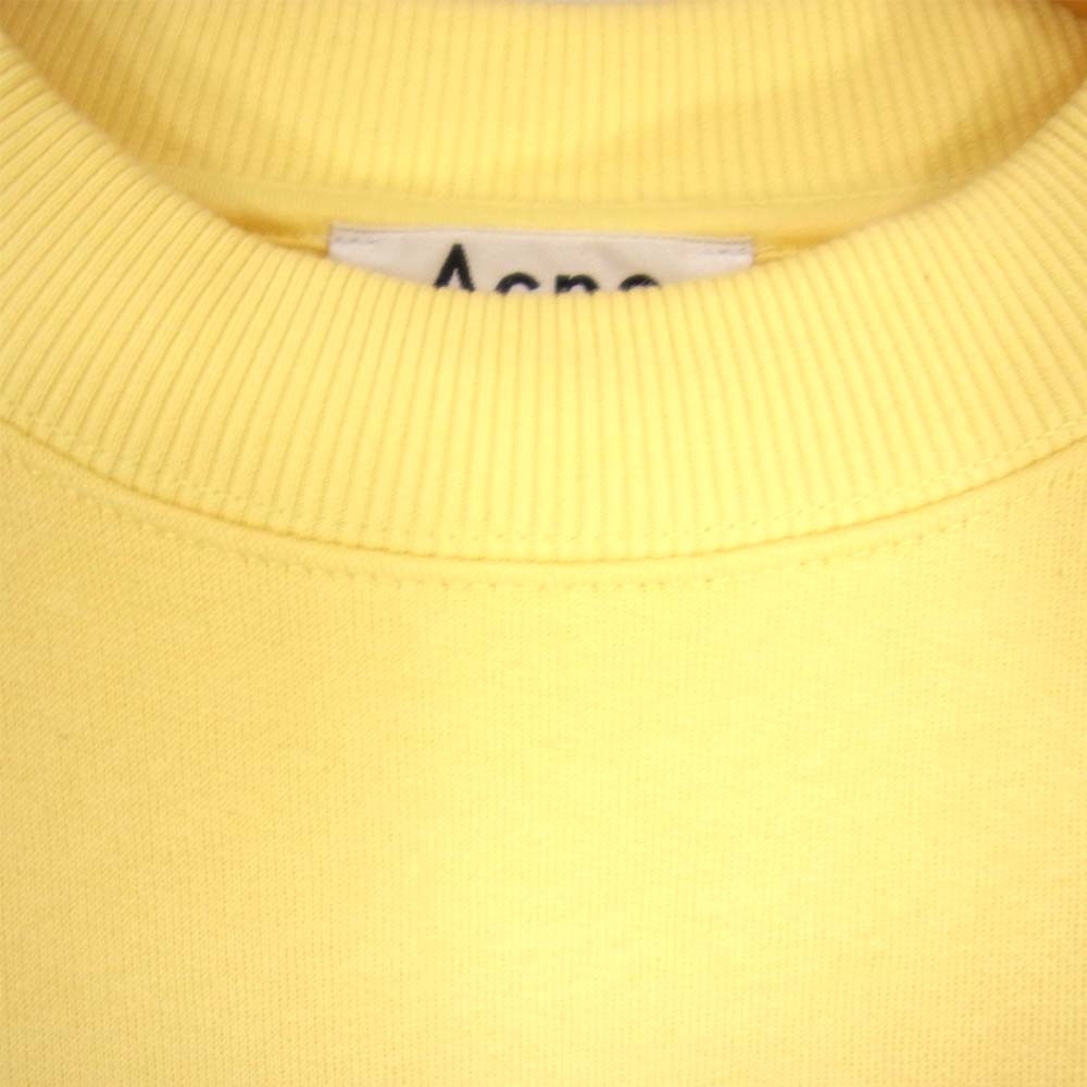 ACNE STUDIOS アクネストゥディオズ BIRD FL PSS15 サイドジップ モックネック 裏起毛 スウェット イエロー系 XS【美品】【中古】