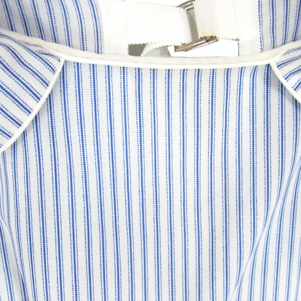 Sacai サカイ 17SS 17-03106 キャミソール付き ストライプ ブラウス ブルー系 2【中古】