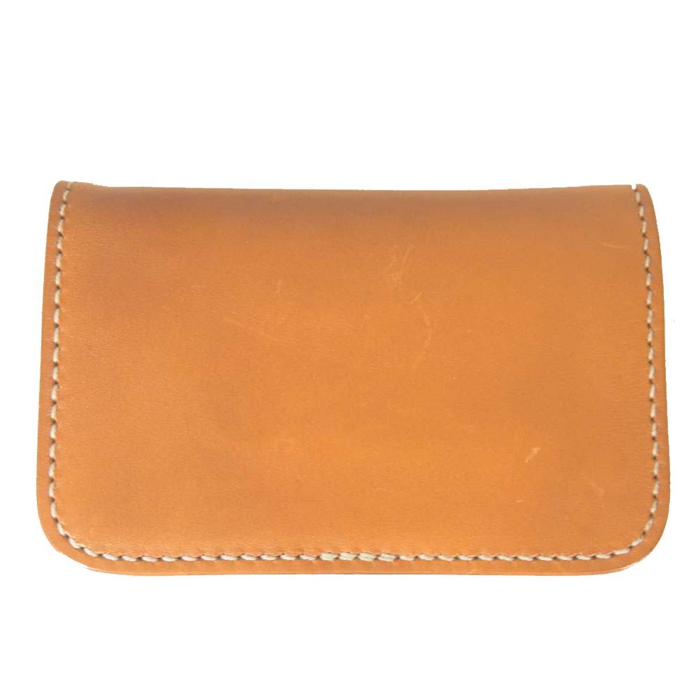 クロウ 黒羽  レザー  ミドル ウォレット  ブラウン系【中古】