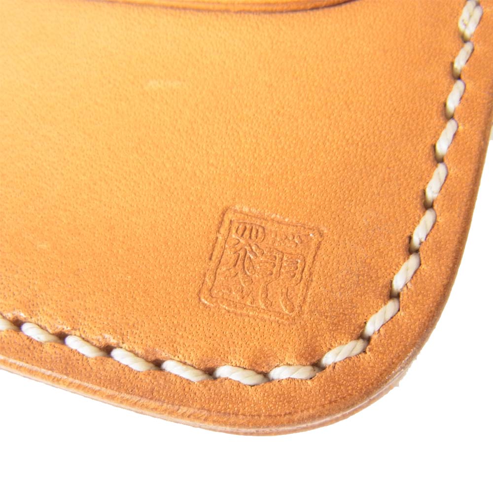 クロウ 黒羽  レザー  ミドル ウォレット  ブラウン系【中古】