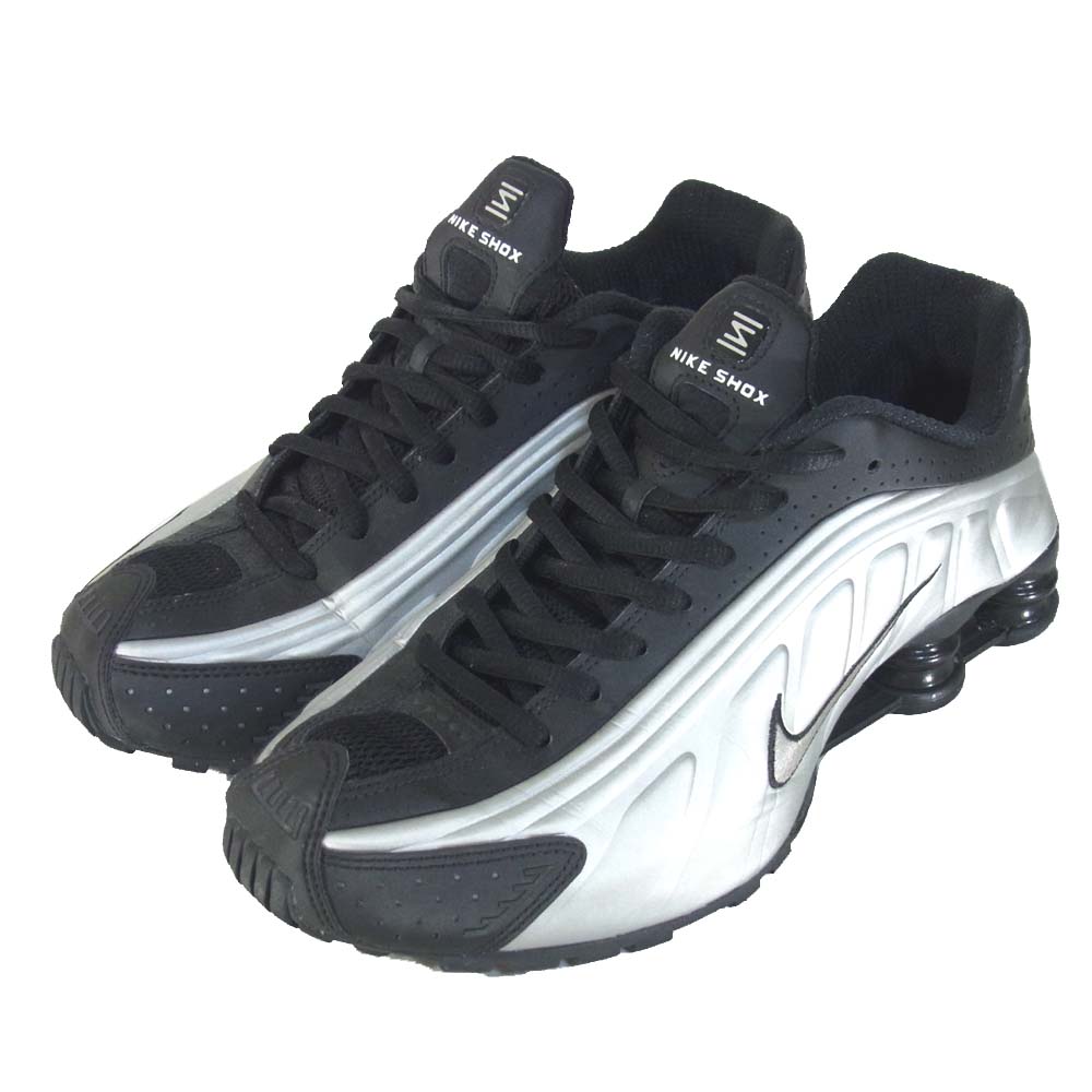 NIKE ナイキ 104265-045 SHOX ショックス ローカット スニーカー ブラック×シルバー系 US8.5【中古】