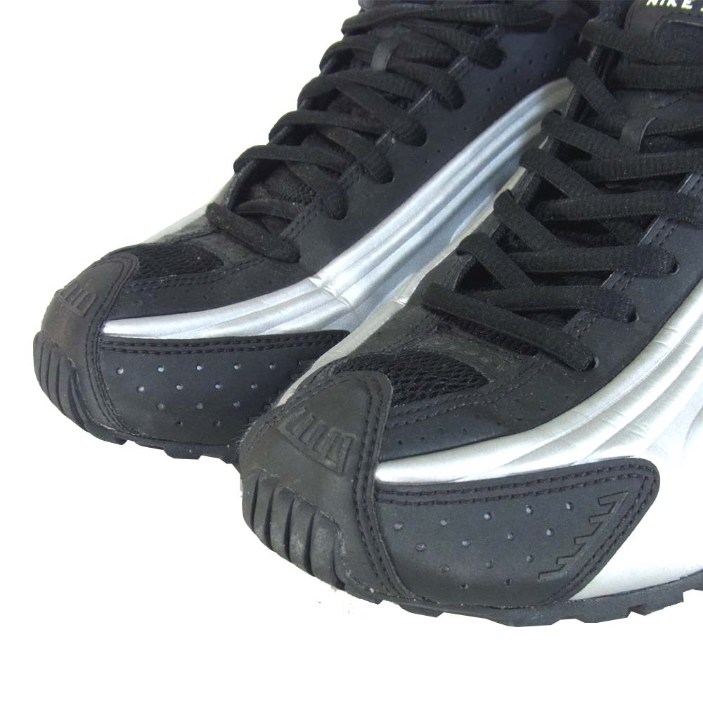 NIKE ナイキ 104265-045 SHOX ショックス ローカット スニーカー ブラック×シルバー系 US8.5【中古】
