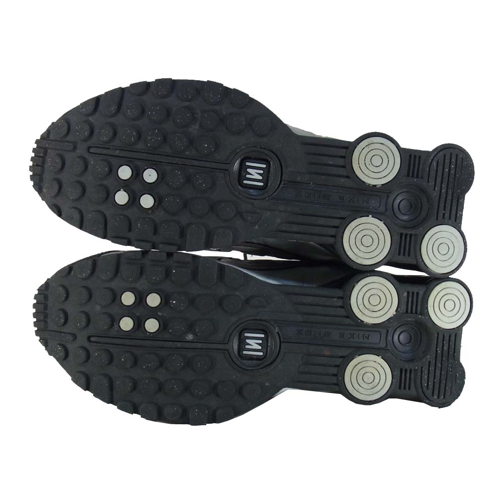 NIKE ナイキ 104265-045 SHOX ショックス ローカット スニーカー ブラック×シルバー系 US8.5【中古】