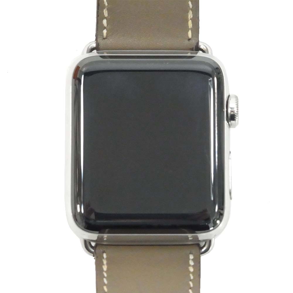 HERMES エルメス Apple Watch Series 3 アップル ウォッチ シンプル トゥール ディプロイアント バックル 42mm エトゥープ 42mm【中古】