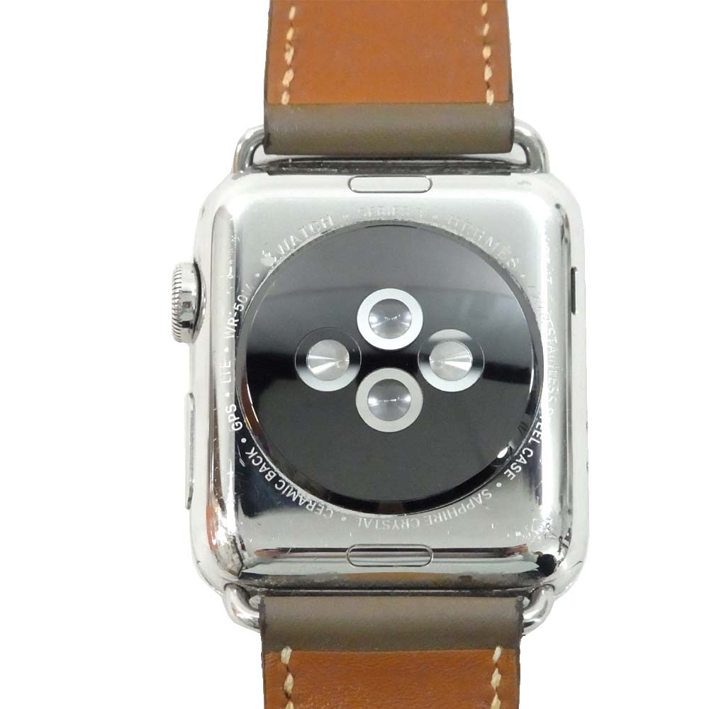 HERMES エルメス Apple Watch Series 3 アップル ウォッチ シンプル トゥール ディプロイアント バックル 42mm エトゥープ 42mm【中古】