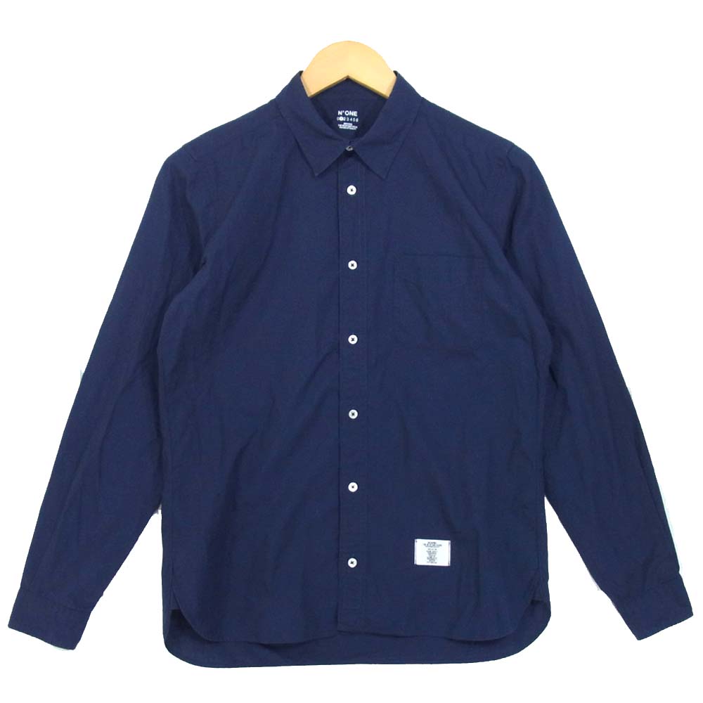 ベドウィン レギュラーカラー コットン 長袖 シャツ ネイビー系 1【中古】