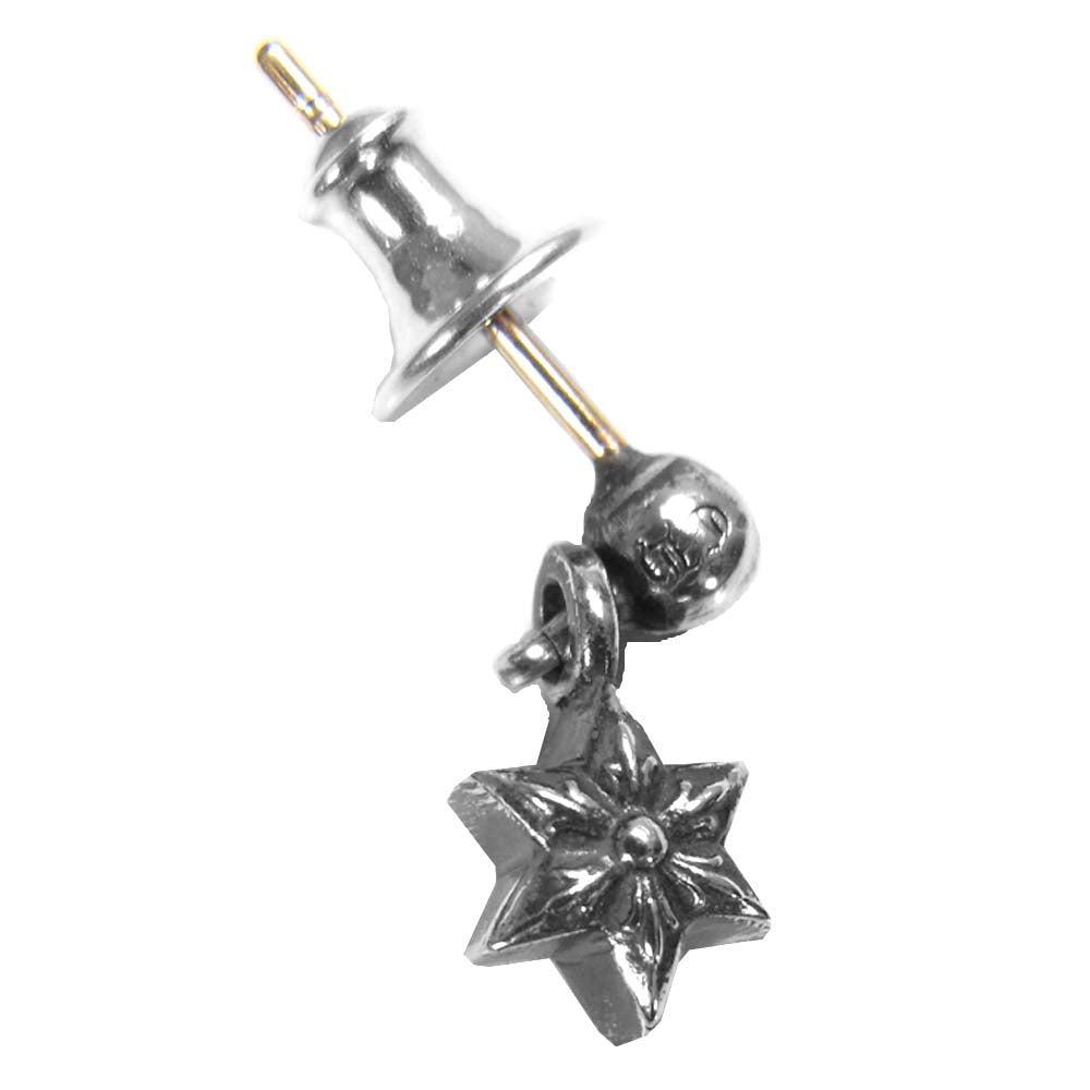 CHROME HEARTS クロムハーツ（原本有） TINY STAR DROP タイニー スター ドロップ ピアス シルバー系【中古】