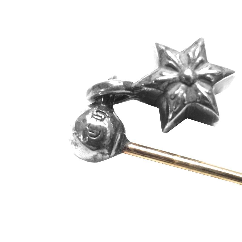 CHROME HEARTS クロムハーツ（原本有） TINY STAR DROP タイニー スター ドロップ ピアス シルバー系【中古】