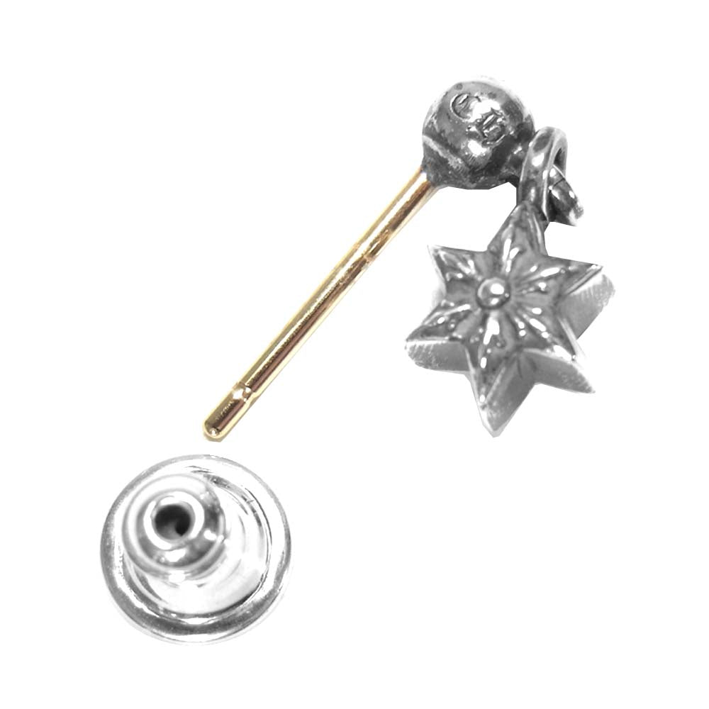 CHROME HEARTS クロムハーツ（原本有） TINY STAR DROP タイニー スター ドロップ ピアス シルバー系【中古】