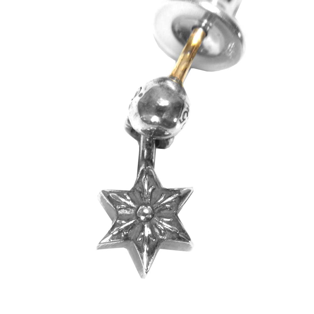 CHROME HEARTS クロムハーツ（原本有） TINY STAR DROP タイニー スター ドロップ ピアス シルバー系【中古】