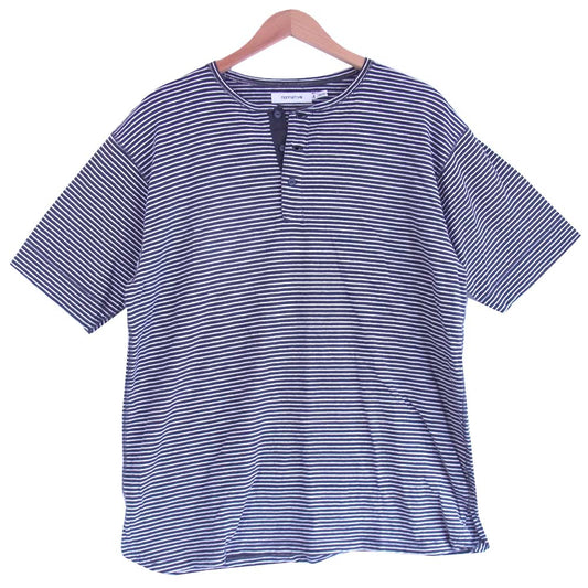 nonnative ノンネイティブ 20SS NN-C3731 DWELLER HENLEY NECK S/S TEE ヘンリーネック 半袖 Tシャツ 黒×白 4【中古】