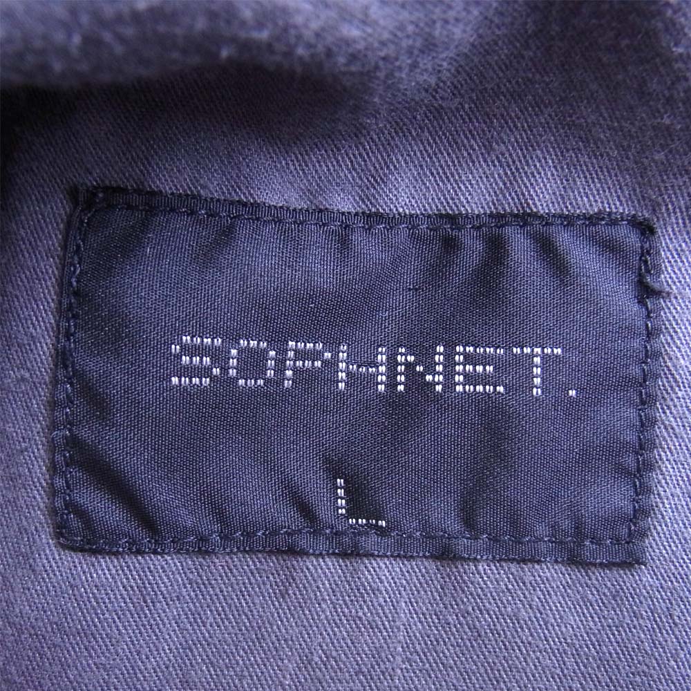 SOPHNET. ソフネット SOPH-156071 TR STRETCH RIBBED 2 TUCK PANT ストレッチ リブ タック パンツ グレー系 L【中古】