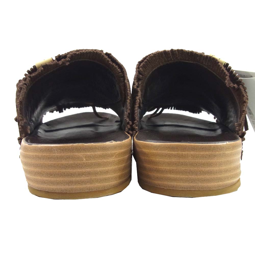 VISVIM ビズビム 20AW 120102002001 CHRISTO SHAMAN-FOLK FIL EXCLUSIVE クリスト シャーマン サンダル ブラウン系 XL【中古】