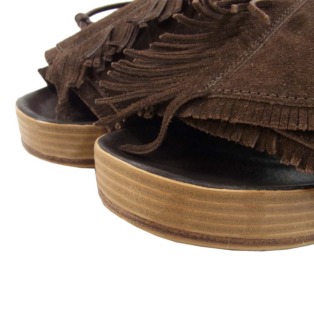 VISVIM ビズビム 20AW 120102002001 CHRISTO SHAMAN-FOLK FIL EXCLUSIVE クリスト シャーマン サンダル ブラウン系 XL【中古】