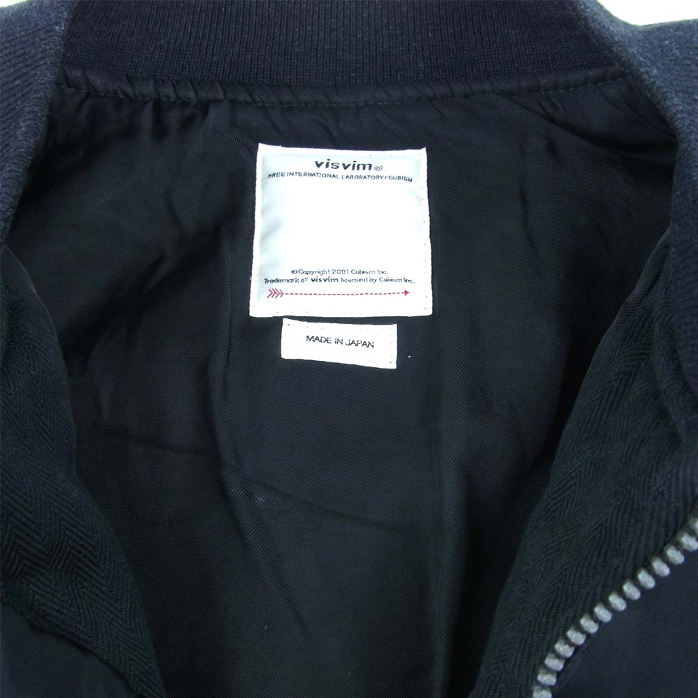 VISVIM ビズビム 19AW 119205013024 THORSON JKT COLLAGE ト―ソン ジャケット カレッジ ブラック系 4【美品】【中古】