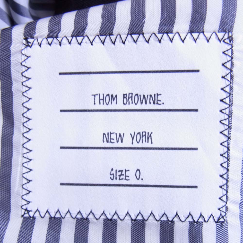 THOM BROWNE トムブラウン 0113D8005 国内正規品 バックベルト ストライプ クラシック ベスト グレー系【中古】