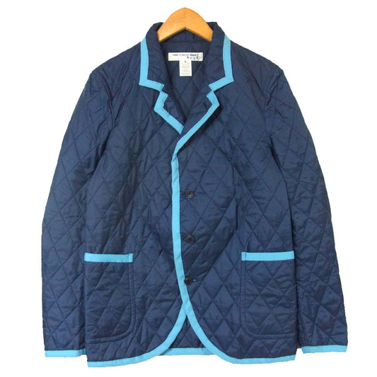 COMME des GARCONS コムデギャルソン 16AW W24904 シャツボーイ SHIRT BOYS quilted nylon taffetas キルティング ナイロン ジャケット ブルー系 XS【美品】【中古】