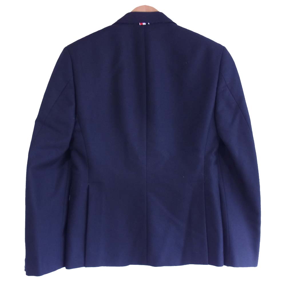 THOM BROWNE トムブラウン 国内正規品 本切羽 トリコロール 3B テーラード ジャケット ネイビー系 00【中古】