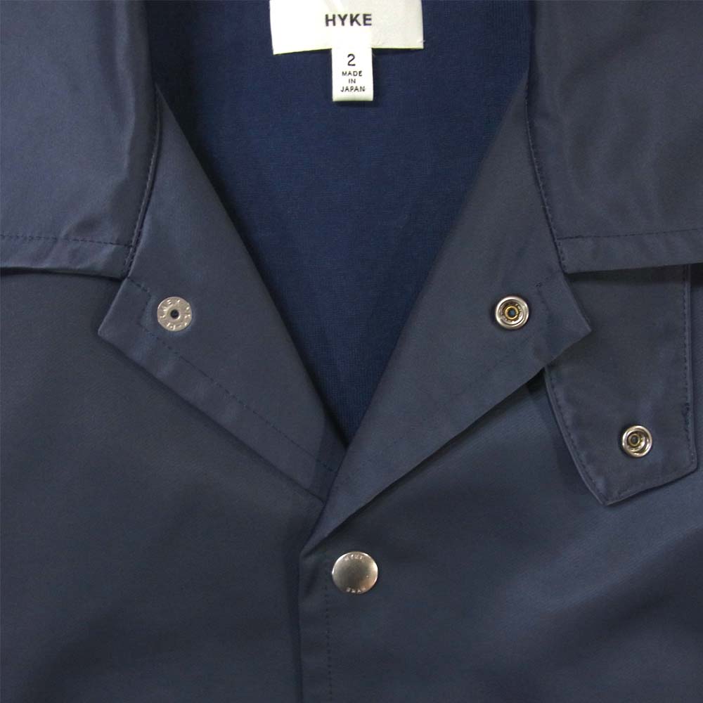 HYKE ハイク 151-17046 ボンディング ナイロン コーチ ジャケット 日本製 ネイビー系 2【中古】