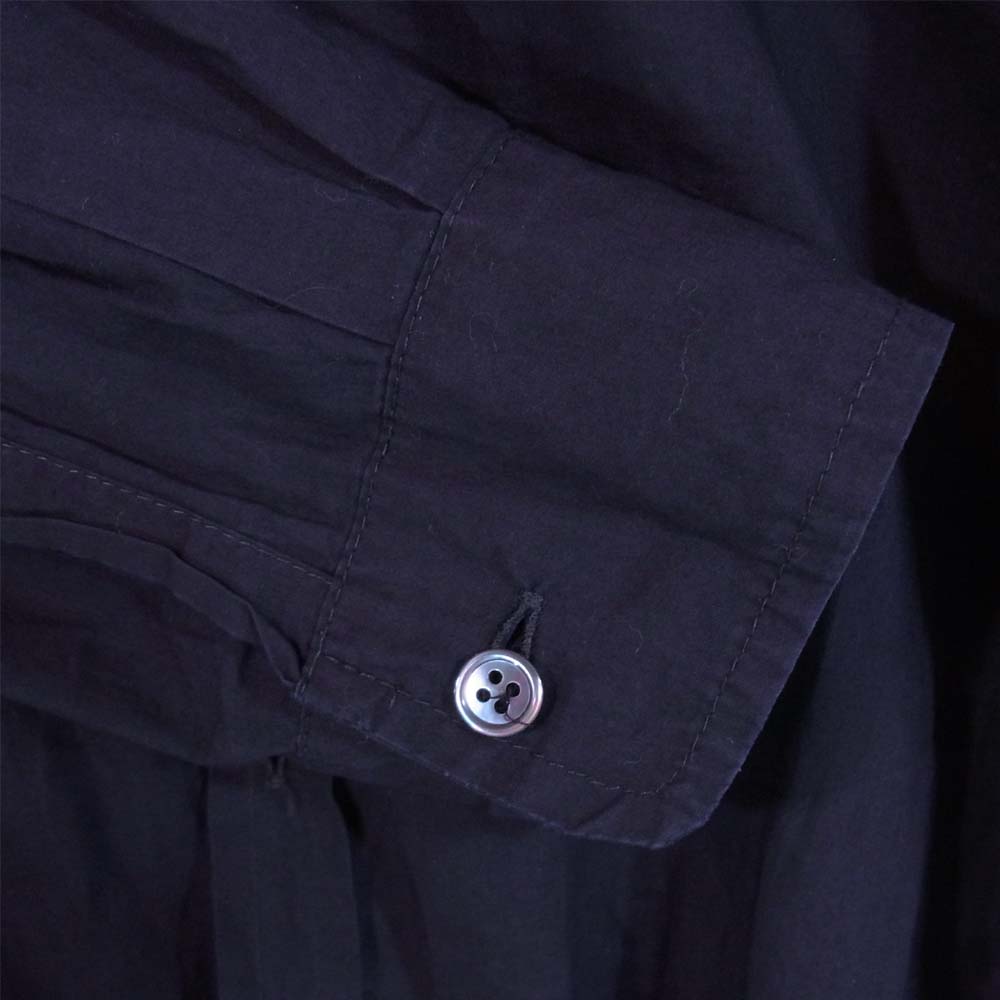 Paul Harnden ポールハーデン 両胸ポケット コットン シャツ ネイビー系 XS【中古】
