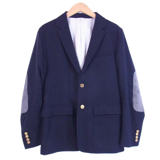 THOM BROWNE トムブラウン 01103I1028 国内正規品 キルティング エルボーパッチ 3B テーラード ジャケット ネイビー系【中古】