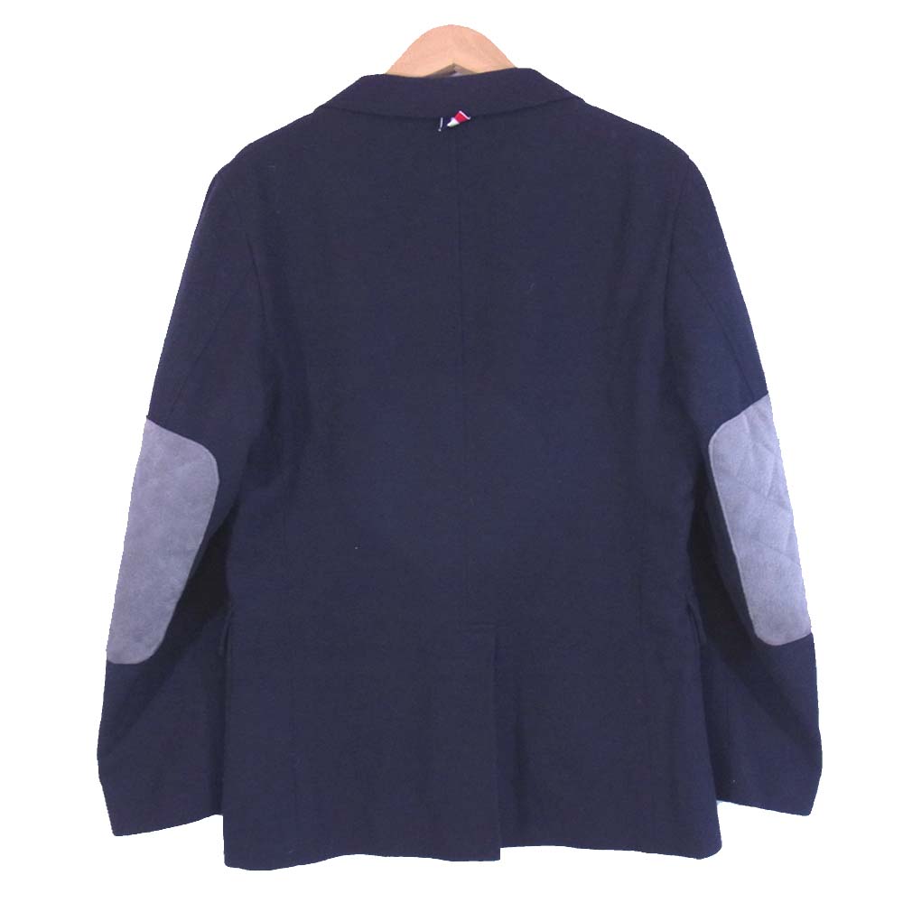 THOM BROWNE トムブラウン 01103I1028 国内正規品 キルティング エルボーパッチ 3B テーラード ジャケット ネイビー系【中古】