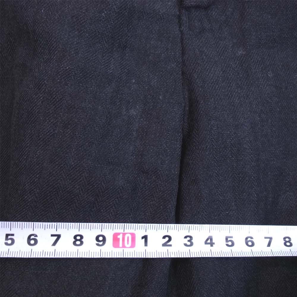 Paul Harnden ポールハーデン サスペンダー付き リネン混 パンツ ブラック系 XS【中古】