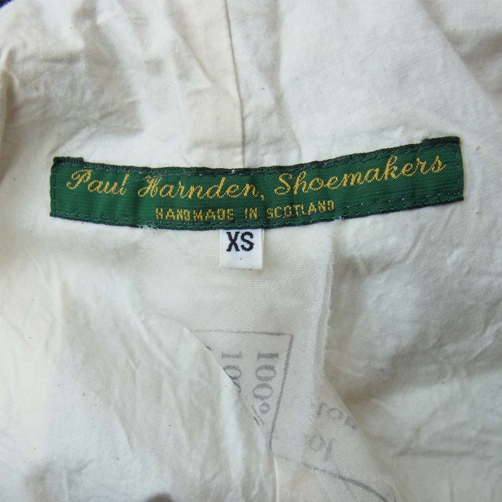 Paul Harnden ポールハーデン サスペンダー付き ウール チェック パンツ カーキ系 XS【中古】