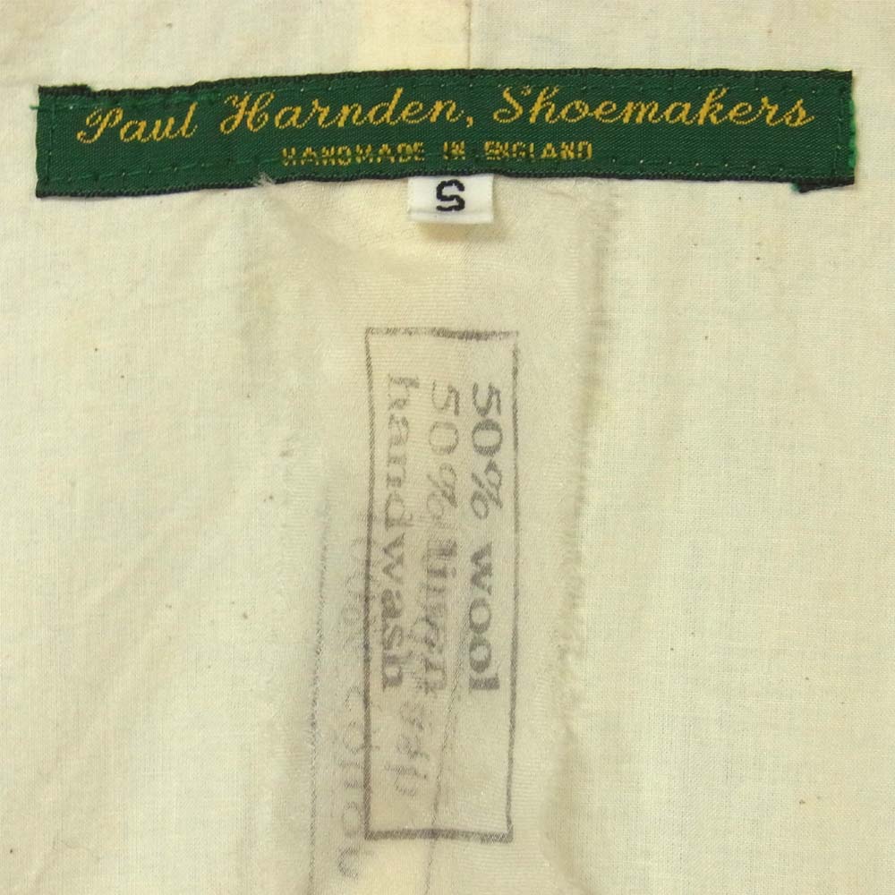 Paul Harnden ポールハーデン Men's Blazer Jacket ウール リネン ブレザー ジャケット グレーヘリンボーン グレー系 S【中古】