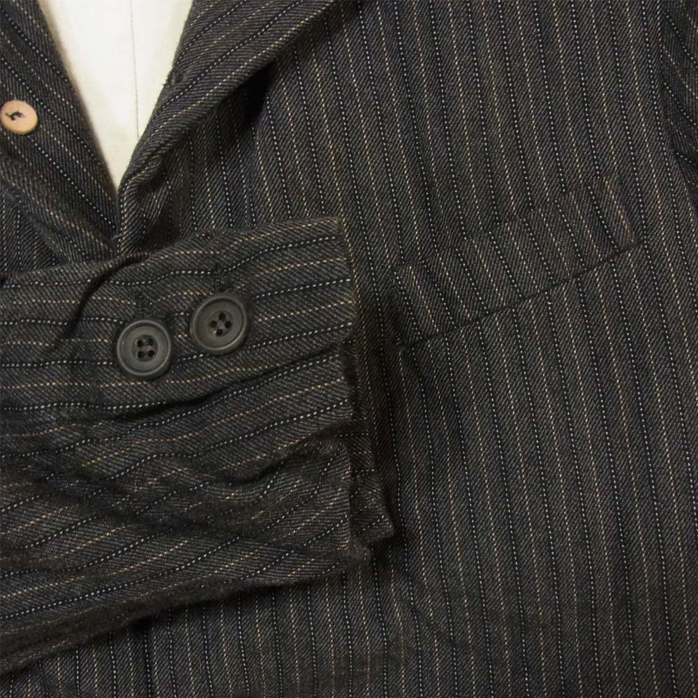 Paul Harnden ポールハーデン Men's Blazer Jacket ウール ストライプ ブレザー ジャケット グレー系 XS【中古】