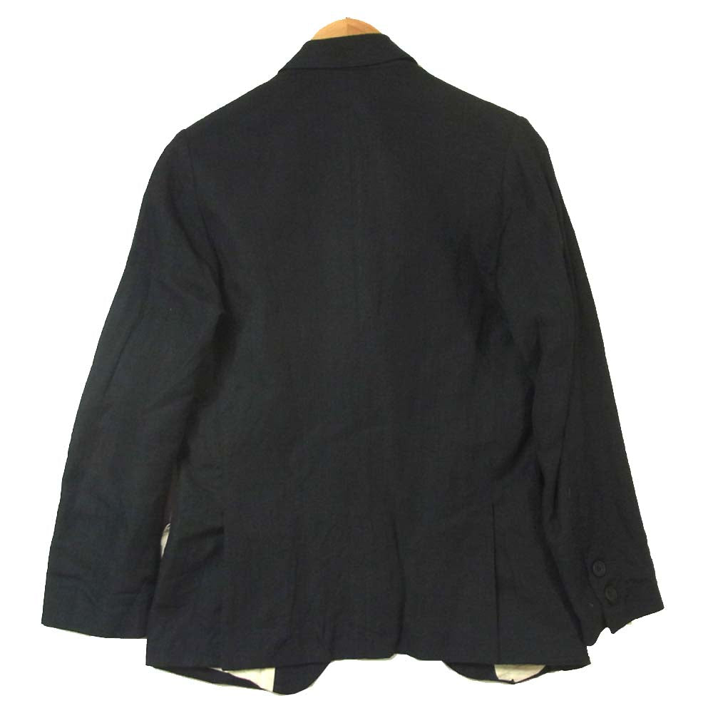 Paul Harnden ポールハーデン Men's Blazer Jacket ウール リネン ブレザー ジャケット ダークネイビー系 S【中古】