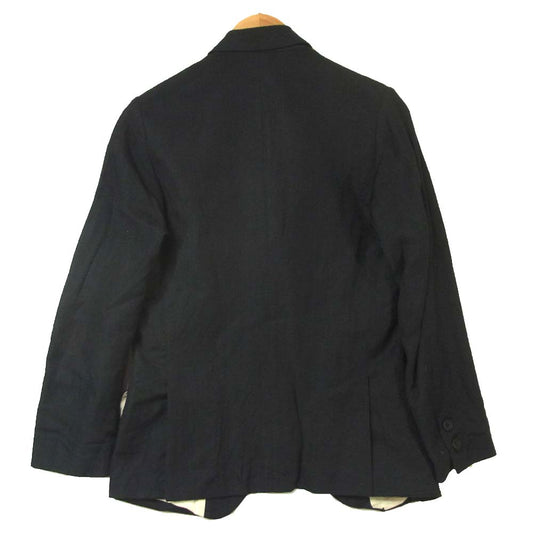 Paul Harnden ポールハーデン Men's Blazer Jacket ウール リネン ブレザー ジャケット ダークネイビー系 S【中古】