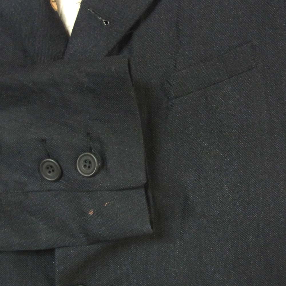 Paul Harnden ポールハーデン Men's Blazer Jacket ウール リネン ブレザー ジャケット ダークネイビー系 S【中古】