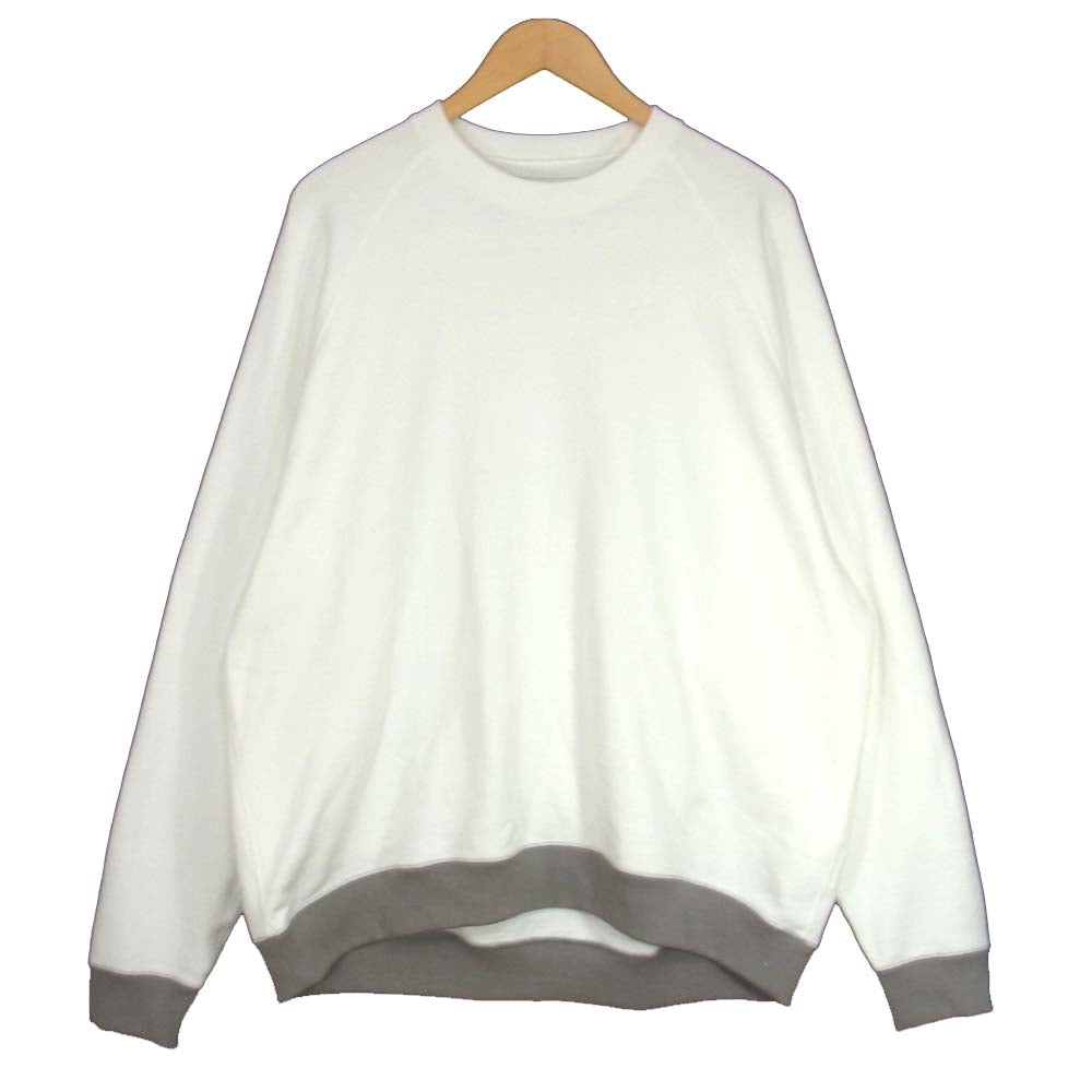GRAPHPAPER グラフペーパー 20SS GU201-70170B ループウィーラー LOOPWHEELER Raglan Sweat ラグラン スウェット トレーナー ホワイト系 2【中古】