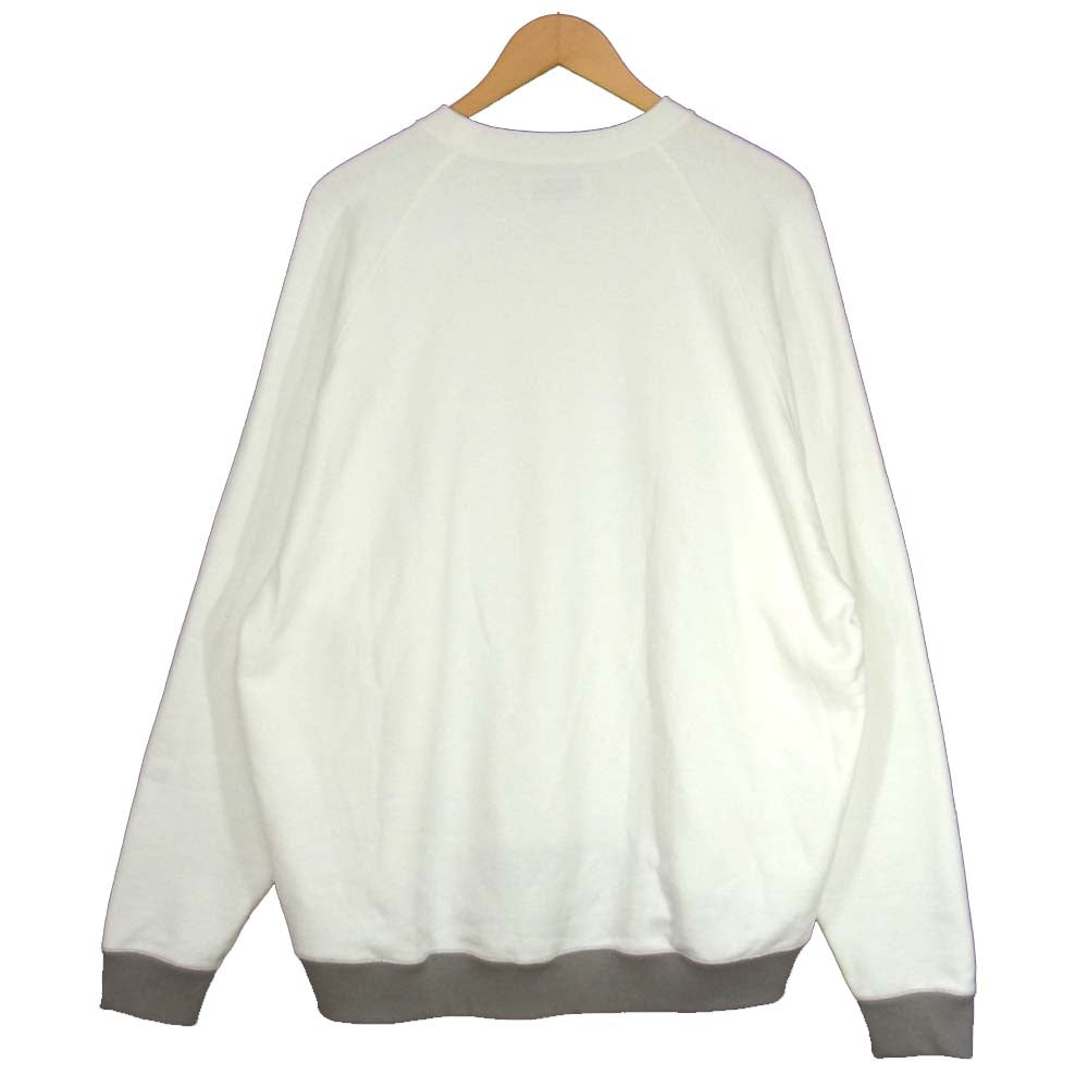 GRAPHPAPER グラフペーパー 20SS GU201-70170B ループウィーラー LOOPWHEELER Raglan Sweat ラグラン スウェット トレーナー ホワイト系 2【中古】