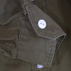 Engineered Garments エンジニアードガーメンツ コットン 山ポケット 猫目ボタン ワーク 長袖シャツ カーキ系 XS【中古】