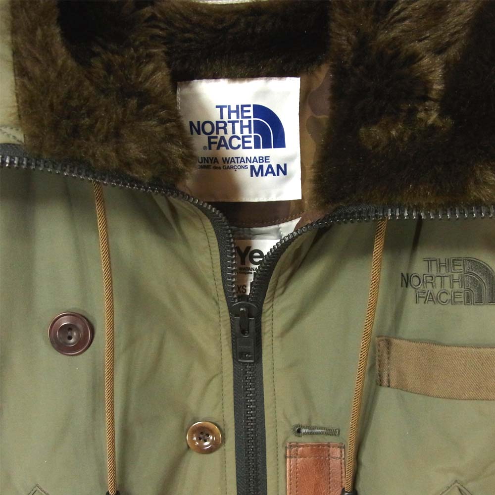 JUNYA WATANABE COMME des GARCONS MAN ジュンヤワタナベコムデギャルソンマン 16AD WR-J910 THE NORTH FACE ノースフェイス ジャケット カーキ系 XS【中古】