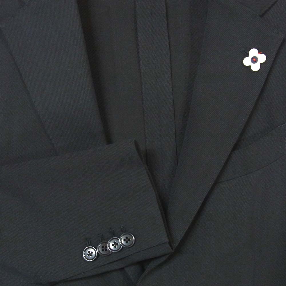 LARDINI ラルディーニ ブートニエール イージー パッカブル スーツ セットアップ ダークネイビー系 44【中古】